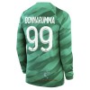 Officiële Voetbalshirt Doelman Paris Saint-Germain Donnarumma 99 Thuis 2023-24 Lange Mouw - Heren